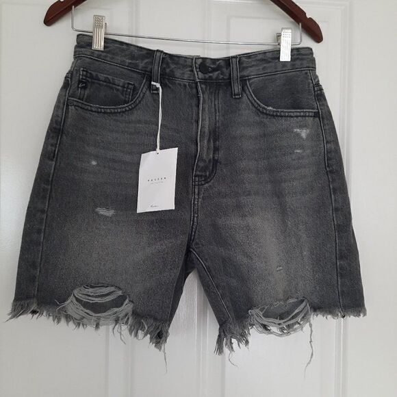 Kan Can Black  jeans shorts size 3/25 - Picture 1 of 8